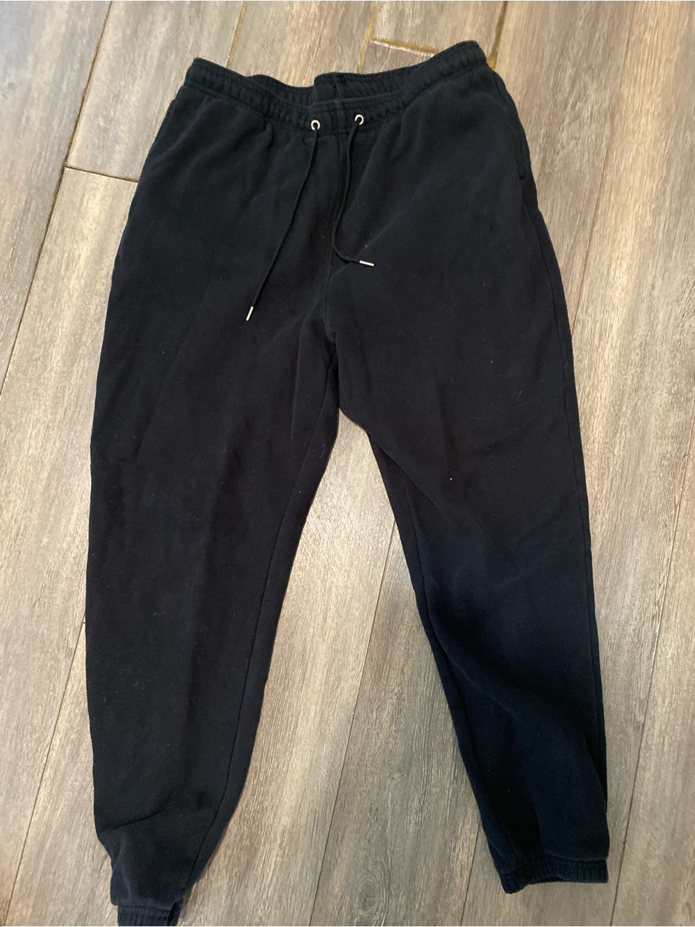 Black Women’s Fleece Jogger Sweatpants - Comfortable Everyday Wear